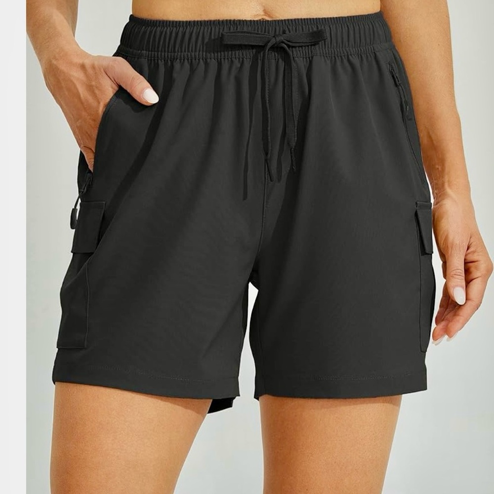 Women's Black Quick Dry Shorts